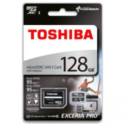 Micro SDHC  128GB TOSHIBA Exceria Pro UHS Class 3  95MB/s