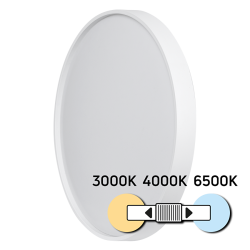 LED CCT ПЛАФОНИЕРА, БЯЛА, 24W, 3000K/4000K/6500К, 220-240V AC, КРЪГ, IP20    SPL1B24CCTW