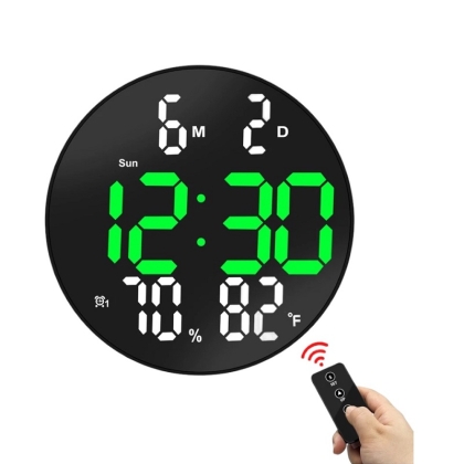 Светещ LED часовник с дата, температура и влажност     DS-3813L