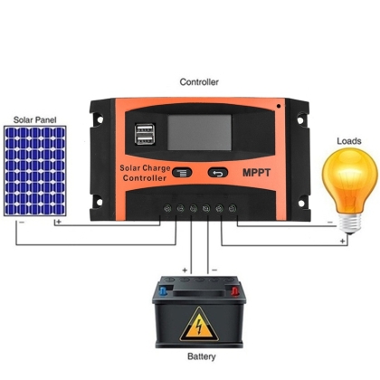 К-р за слънчев панел 12/24V 20 или 30A