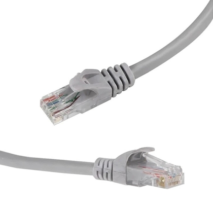 UTP Patchkabel Cat6 1 m прав, сив