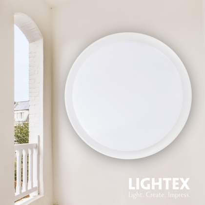 LED ПЛАФОН LAOS 15W 220V 4000К 1200LM БЯЛ IP65 Ф205X55MM