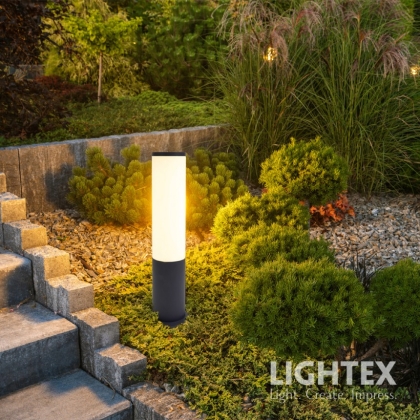 LED ГРАДИНСКО ТЯЛО ELVIS 220V 12W 3000K/4000K/6000K 780LM Ф80Х120Х400MM IP65 ЧЕРНО
