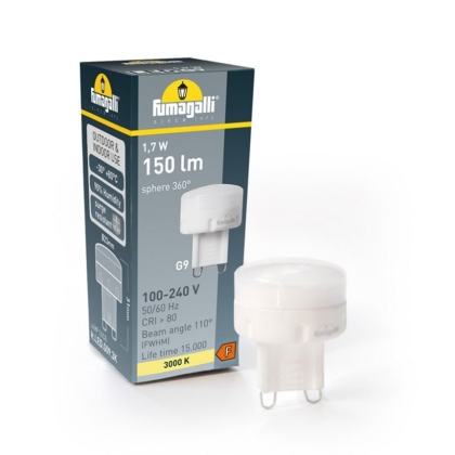 LED лампа G9 1.7W 4000K 150lm Fumagalli