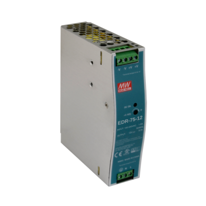 Захранващ блок EDR-75-12 за монтаж на DIN шина 12Vdc/6.3A
