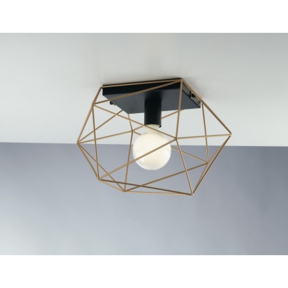 Плафон ABRAXAS 1XE27 40.5х29.5сm черно+злато Luce Design