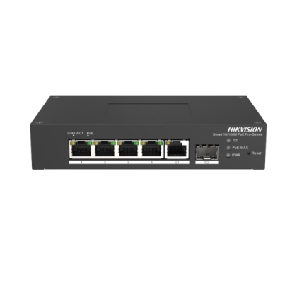 6-портов индустриален PoE мрежов комутатор DS-3T1306P-SI/HS