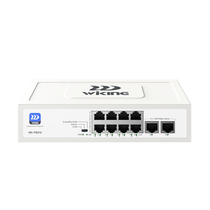10-портов PoE мрежов комутатор Wi-Tek WK-PS310