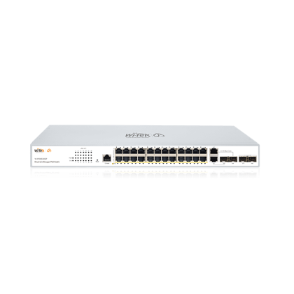 28-портов L2+ PoE управляем мрежов комутатор WI-PCMS328GF V2
