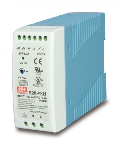 Захранващ блок за DIN шина MDR-60-24, 24VDC, 2.5A, 60W