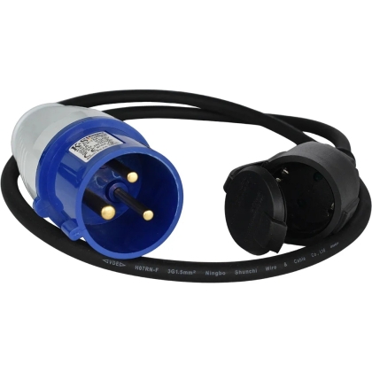 Адаптер контакт с кабел 1м, - 32 А към 16 А    