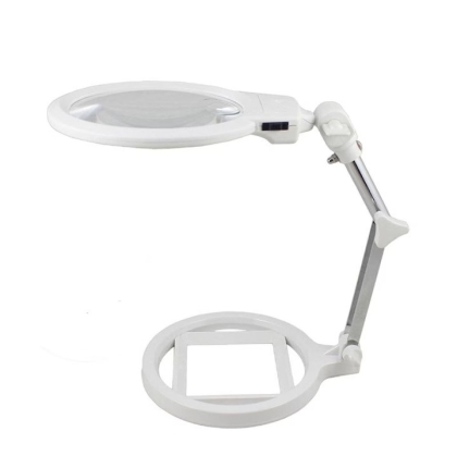 Лупа сгъваема, настолна 6x и 2x с 2 LED