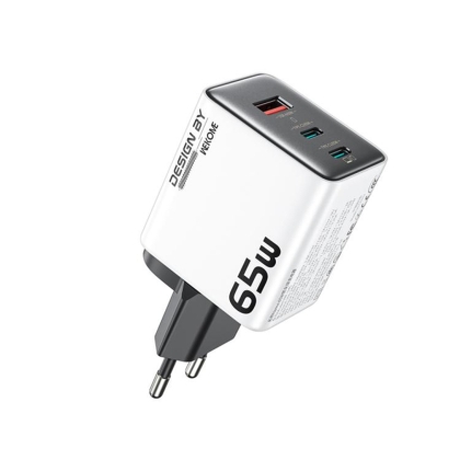Зарядно WP-U45  65W Type-Cx2 + USB GaN