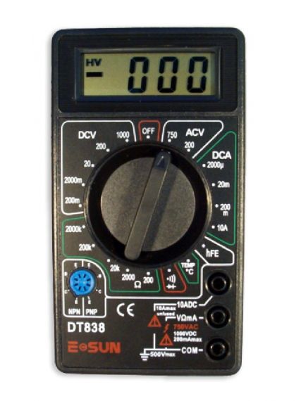 Мултицет DT830C с измерване на температура