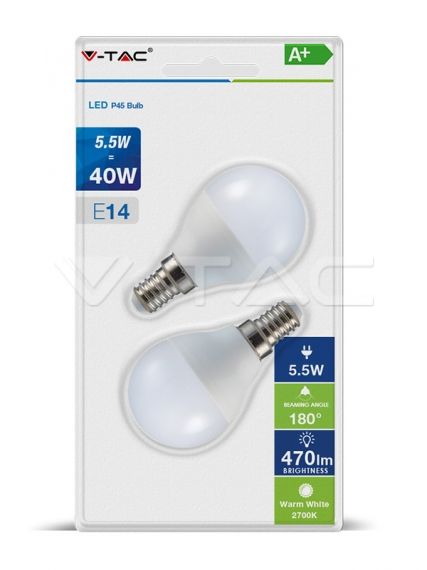 LED крушка 5.5W P45 Е14 4000К