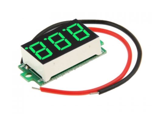 LED панел волтметър зелен 3.2 - 30 VDC     ETP1100G