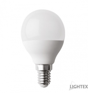 LED лампа Plastic. 5W 220V E14 P45 матирана WW 3000K Lightex         170AL0000533
