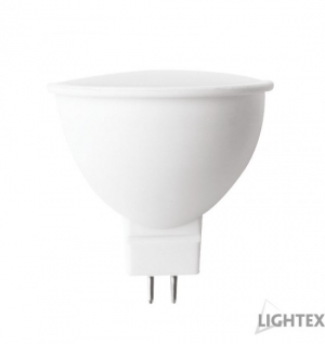LED лампа Plastic. 5W 12V AC/DC GU5.3  NW 6500K Lightex