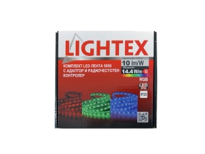 К-т RGB LED лента 5 m x14.4W/m 10 mm 5050 60бр./m IP20