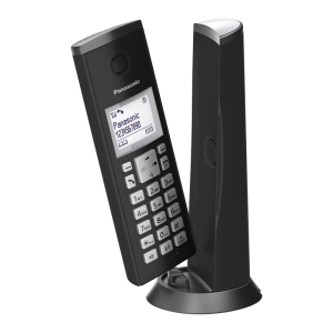 Безжичен DECT телефон PANASONIC KX-TGK210FXB - ЧЕРЕН