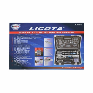 Комплект инструменти LICOTA, 1/4", 1/2", 95 части