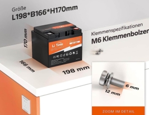 Акумулатор LiFePO4 12 V 50 Ah Basic