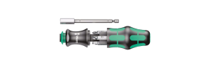 Отвертка с бит държач WERA, 1/4", PZ, PH, SL, 6 бита