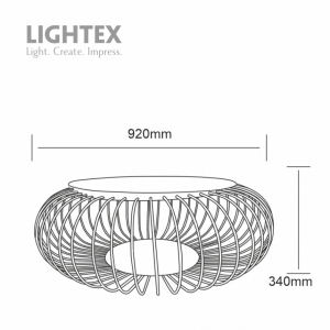 LED градинска маса NEST 220V 12W 3000K/4000K/6000K 919LM  IP65  LIGHTEX