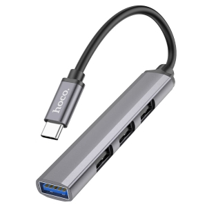 USB Type-C хъб  3x2.0 + 1x3.0  А   HOCO