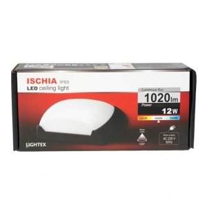 LED аплик ISCHIA 12W 4000K 1020lm IP65 черен