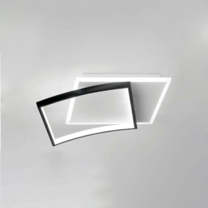 LED плафон AYRTON 42W  бял+черно 37х42сm Luce Design