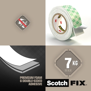 Интериорна двойнолепяща монтажна лента 3МScotch FIX