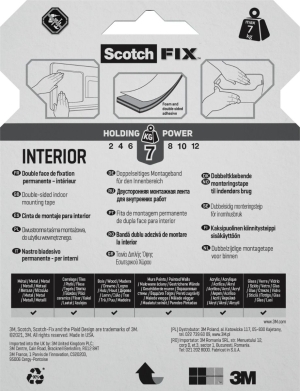 Интериорна двойнолепяща монтажна лента 3МScotch FIX
