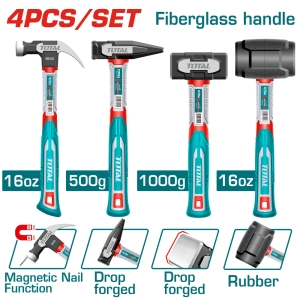 Комплект чукове TOTAL, 4 части