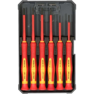 Комплект прецизни изолирани отвертки VDE, YATO, 6 части