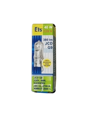 Крушка  G9 40W  230VAC   300 градуса  -  за фурна
