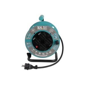 Макара с разклонител 15 м - 4x16А/230V, IP44