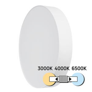 LED CCT ПЛАФОНИЕРА, БЯЛ, 24W, 3000K/4000K/6500К, 220-240V AC, КРЪГ, IP20     SPL2B24CCT