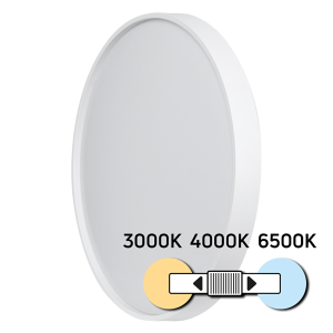 LED CCT ПЛАФОНИЕРА, БЯЛА, 24W, 3000K/4000K/6500К, 220-240V AC, КРЪГ, IP20    SPL1B24CCTW