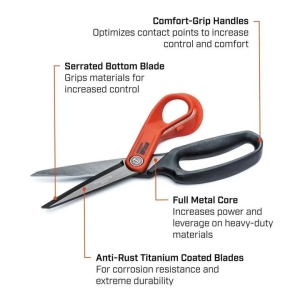 Ножица с титаниево покритие     WISS CRECW10TM