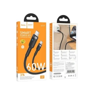USB / TYPE-C кабел HOCO U117, 60W (20V / 3A), 1.2 m,  POWER OFF