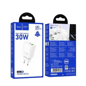 Зарядно HOCO N63 PD 30W + QC3.0 18W