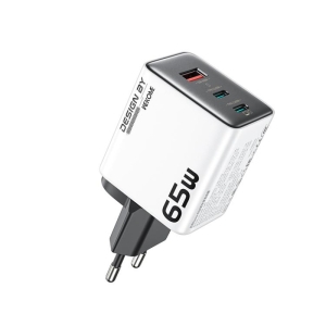 Зарядно WP-U45  65W Type-Cx2 + USB GaN