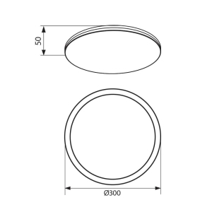 LED плафон NANCY LED ∙ 12W-18W-24W ∙ CCT-switch ∙ 3000K-4000K-6400K
