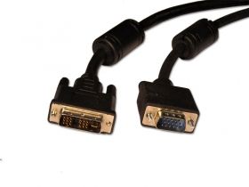 Мониторен кабел DVI 18 + 5 / VGA  м./м.