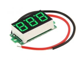 LED панел волтметър зелен 3.2 - 30 VDC