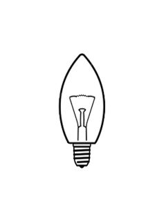 Лампа E14   25 W  220 - 240 V свещ