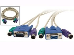 Комплект кабели за KVM 1.5 м     S-KVM-0201