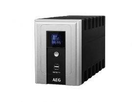 UPS AEG Protect A. 1600VA/ 960W, LCD, 2xUSB, ТЗИ