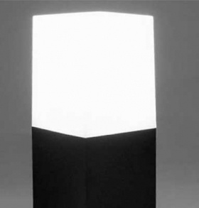 Градинска лампа черна квадрат 50CM GU10 IP54 7564